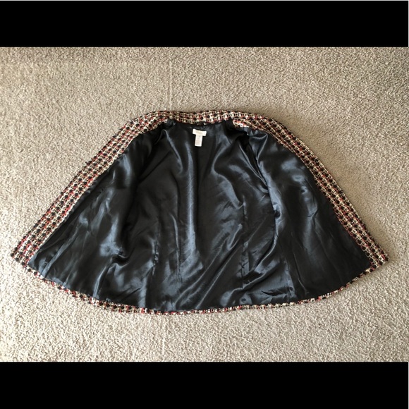 Chico’s Chenille Tweed Cropped blazer size L (size 2) Classic Workwear casual - Picture 7 of 12